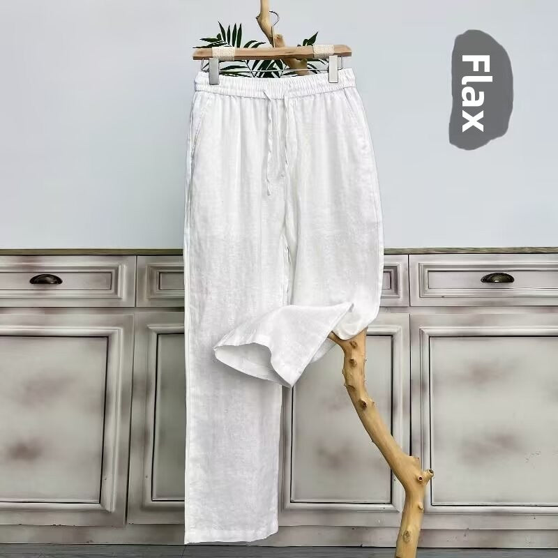 Linen Straight Pants