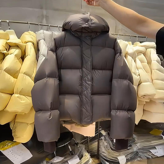 Women's Short Hooded Puffer Jacket