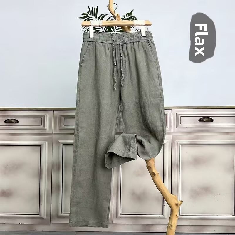 Linen Straight Pants