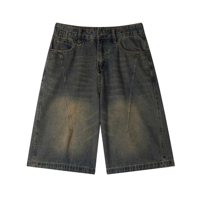 Retro Washed Denim Jorts