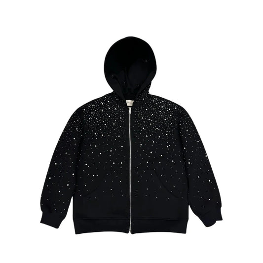 Rhinestone Hoodie and Pants Set