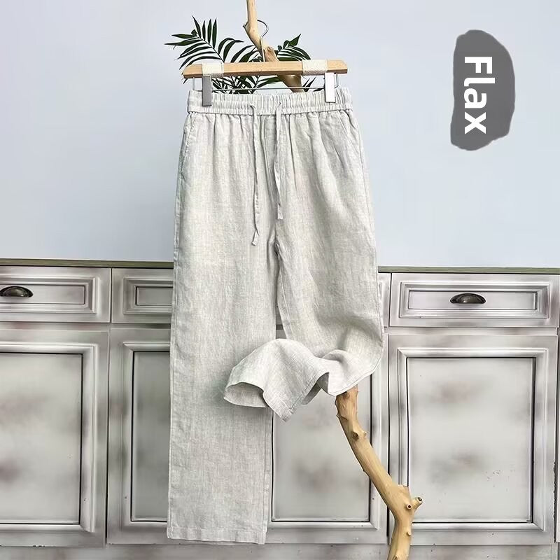 Linen Straight Pants