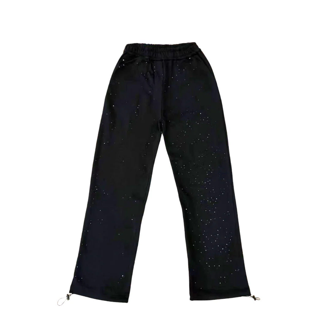 Rhinestone Hoodie and Pants Set