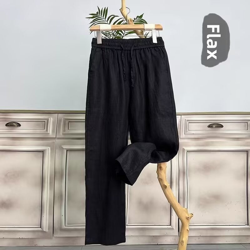 Linen Straight Pants
