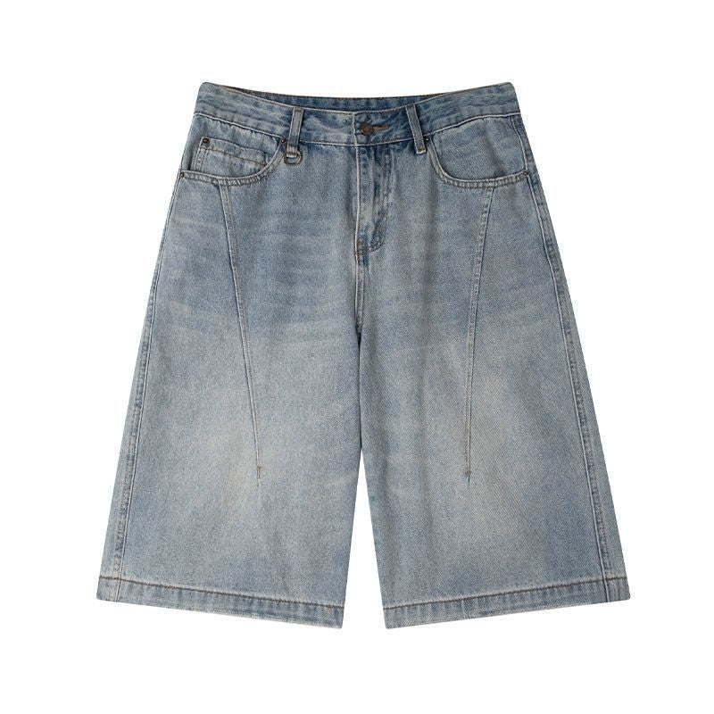 Retro Washed Denim Jorts