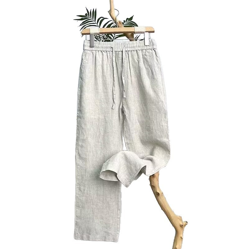 Linen Straight Pants