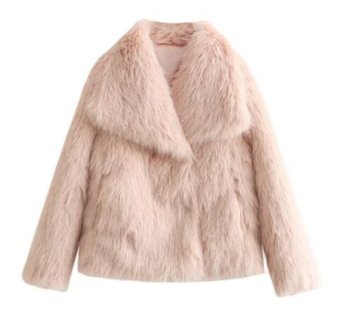 Square Collar Fur Coat
